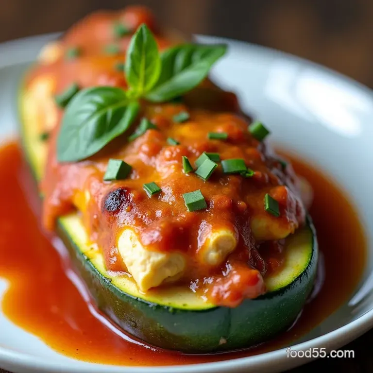 Turkey Santa Fe Zucchini Boats
