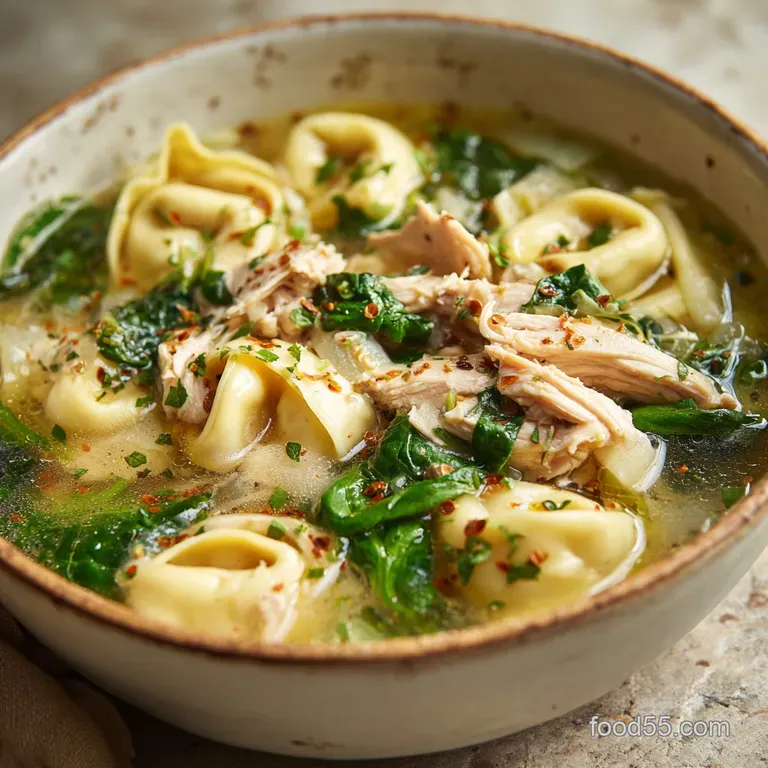 The Ultimate Cosy Chicken and Cheesy Tortellini Soup