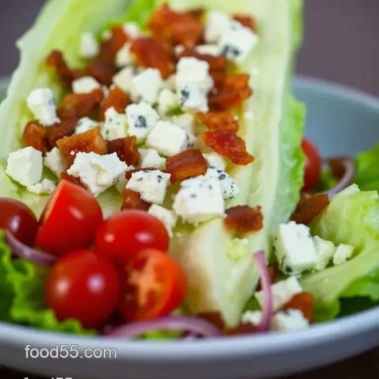 Ultimate Classic Wedge Salad presentation