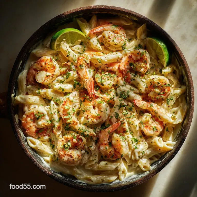 Creamy Shrimp Alfredo: the Ultimate Comfort Pasta Ready in 35 Minutes presentation