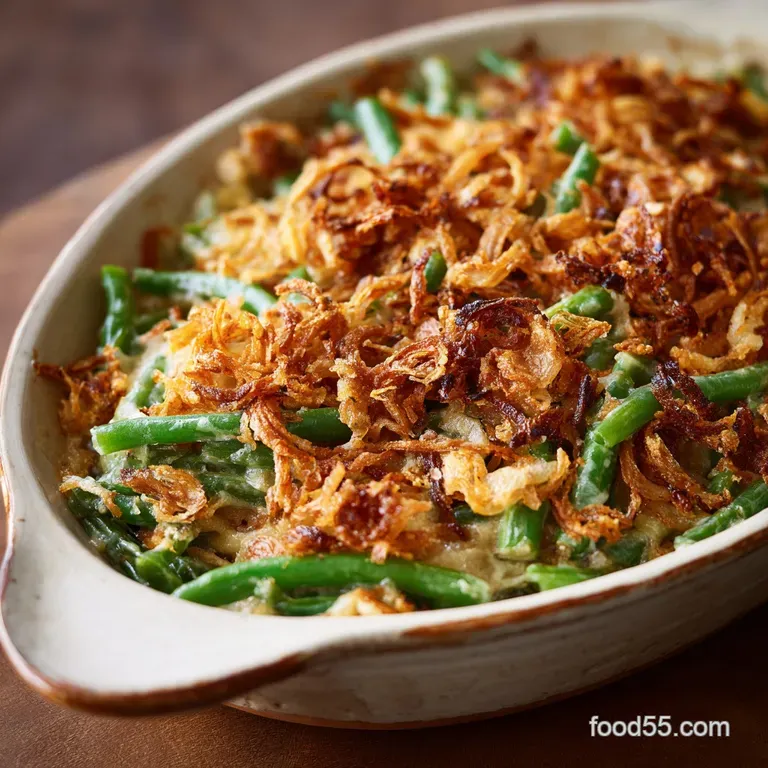 Green Bean Casserole: Ultimate Fresh Take with Homemade Crispy Shallots