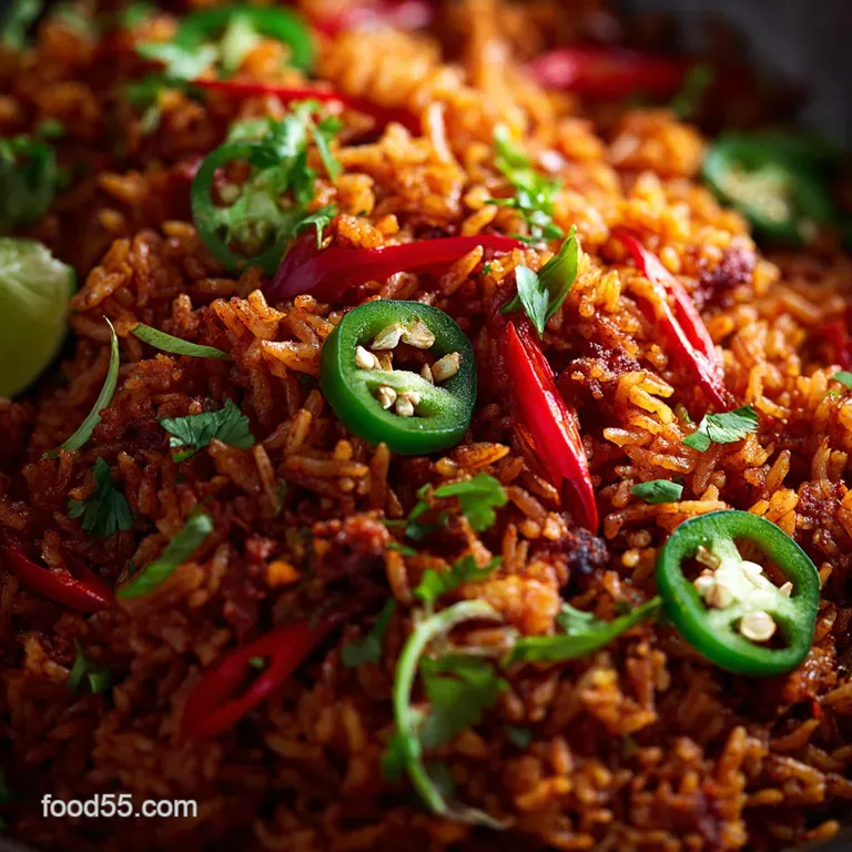 Jollof Rice the Ultimate Smoky West African Classic presentation