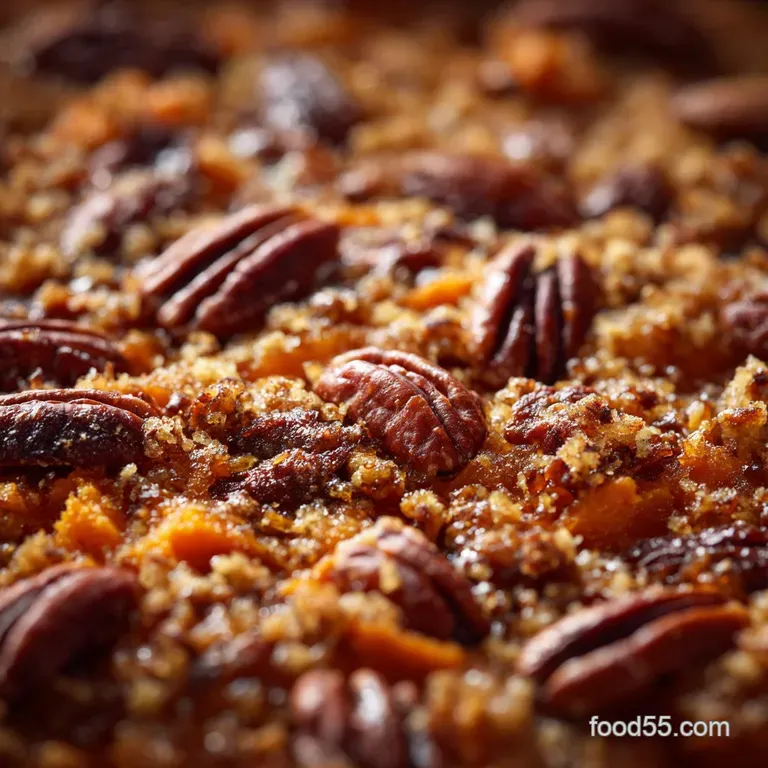 Sweet Potato Casserole: the Ultimate Brown Butter Pecan Streusel Bake presentation