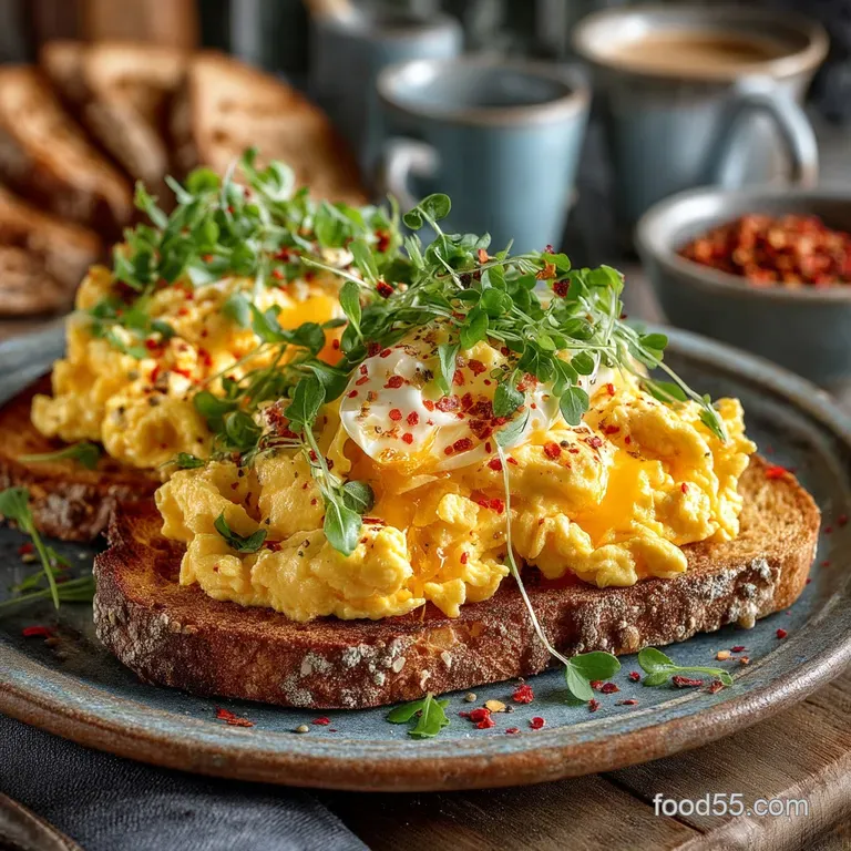 The Chefs Velvet Scramble Creamy Eggs Without the Fuss presentation