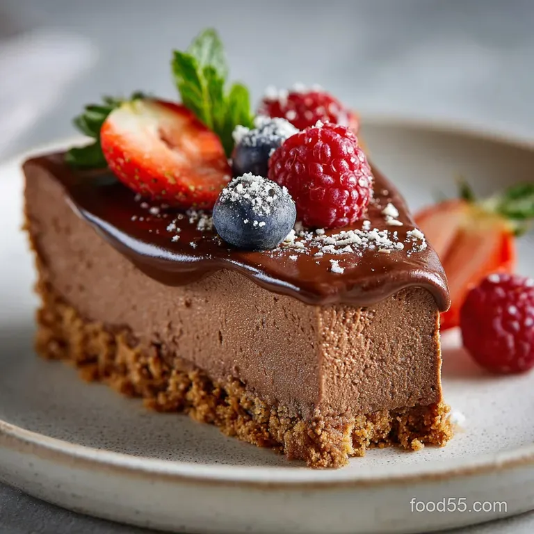 The Velvety Nofuss Chocolate Cheesecake a Decadent Fridgeset Classic presentation