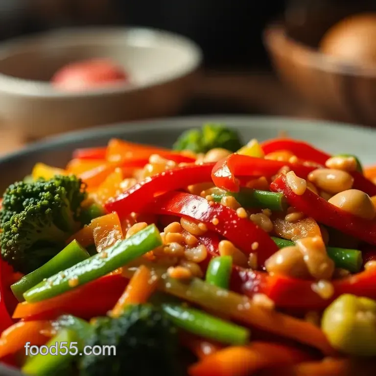 How to Make My Grandma&#039 s Delicious Vegetable Stir-Fry with Peanut Sauce