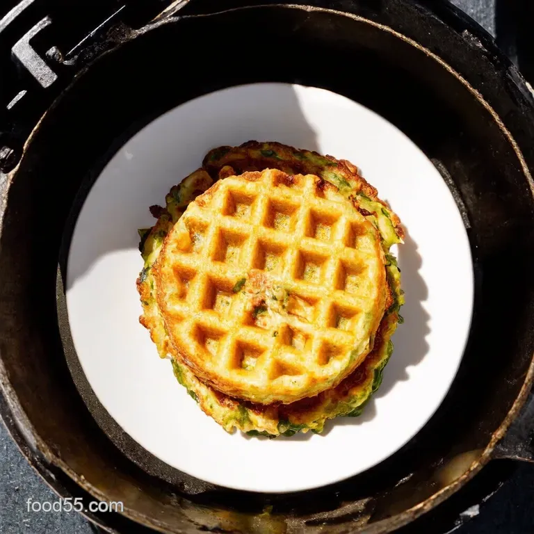 Lets make Veggie Latkes in Waffle Iron So Crispy