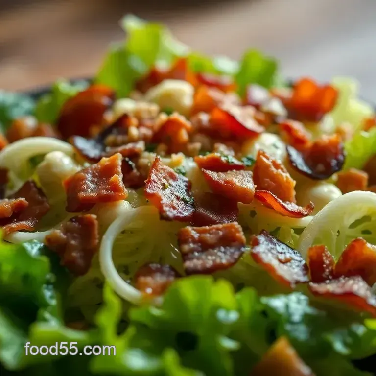 Warm Wilted Lettuce Salad with Bacon and Garlic: A Simple Garden Delight