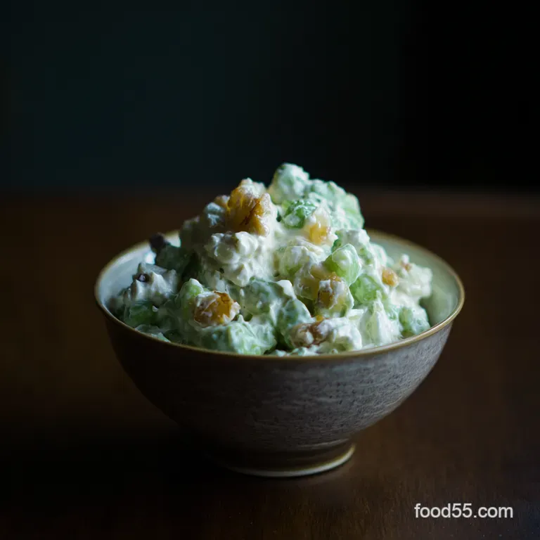 Watergate Salad A Retro Delight with a Pistachio Twist presentation