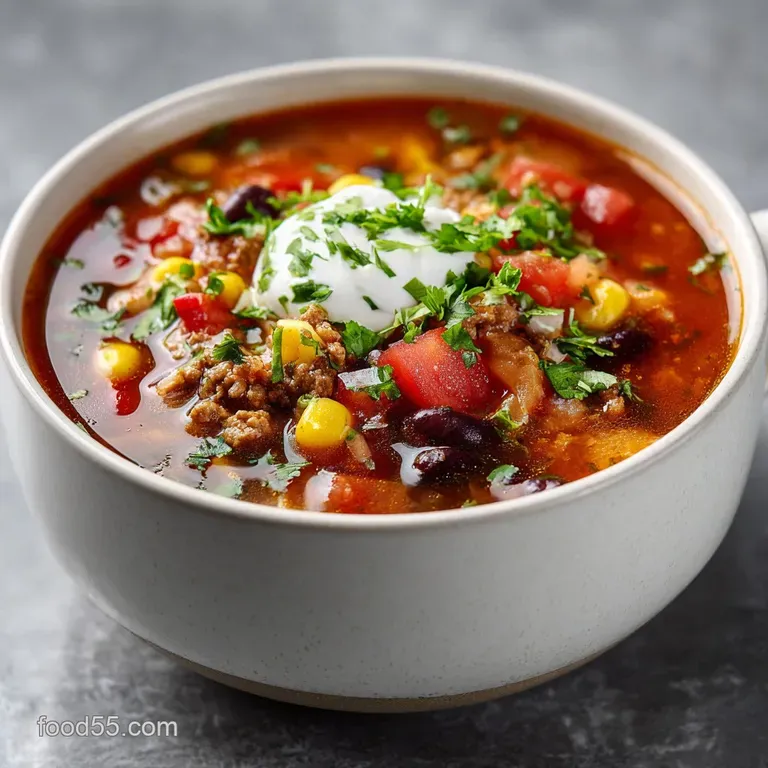 Weight Watchers Taco Soup: Smoky Chicken Flavor