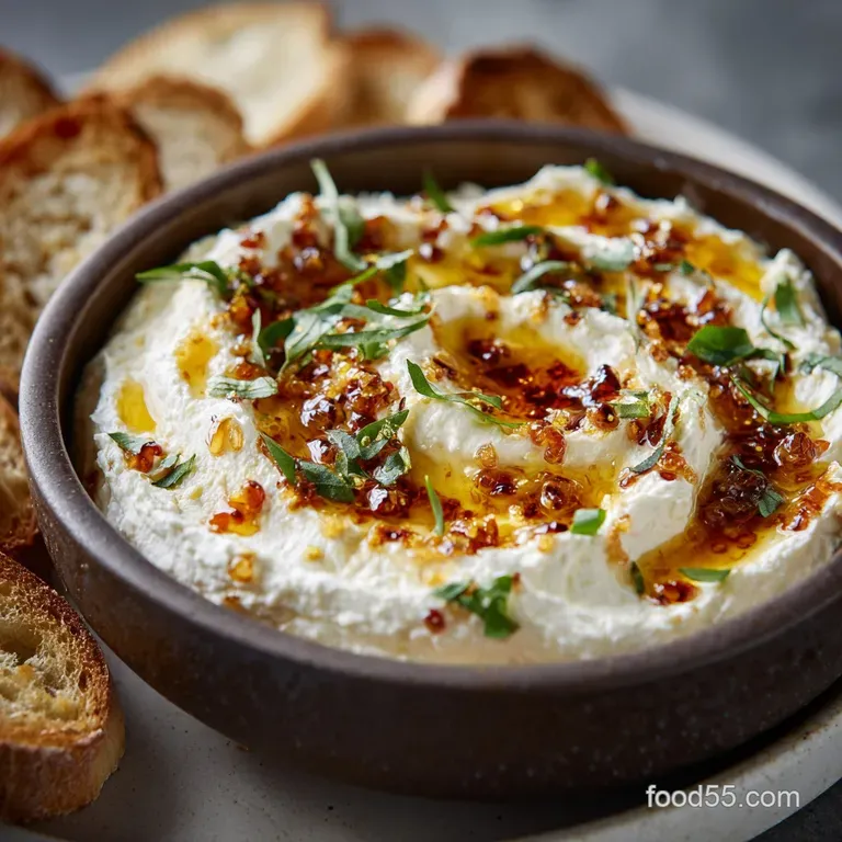 Ricotta Dip with Hot Honey the Creamy Spicy Appetizer Ready in 23 Minutes presentation