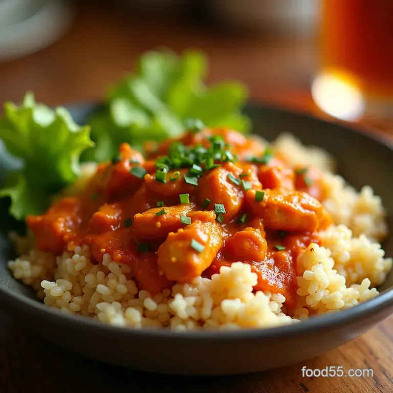 Zesty Buffalo Chicken Rice Bowls Quick Tangy and Crunchy presentation