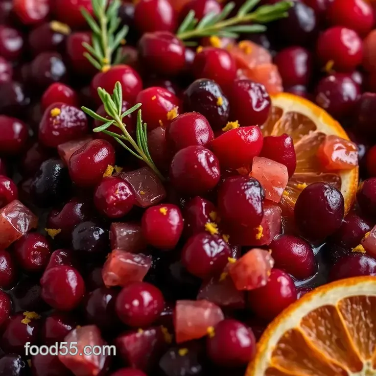 Zesty Cranberry and Orange Relish – A Festive Delight! presentation