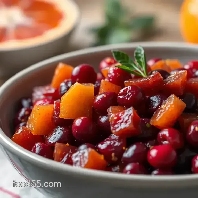 Easy Zesty Cranberry and Orange Relish: A Perfect Festive Side Dish!
