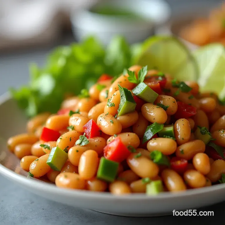 Sunshine Fiesta Bean Salad with Zesty Lime Vinaigrette