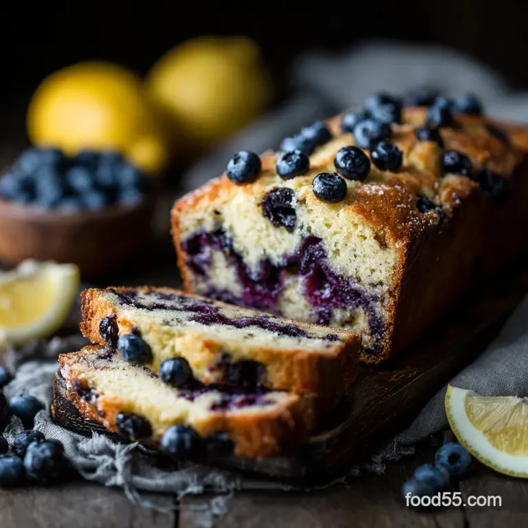 Lemon Blueberry Bread: the Ultimate Zingy Loaf presentation